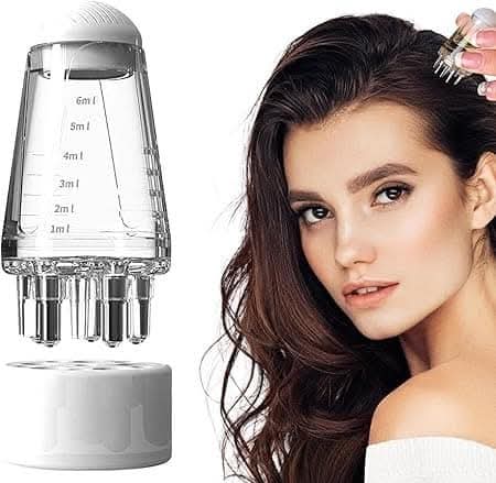 hair tool (2) Portable Scalp Oil Applicator Bottle (6ML) Hair Oil & Serum Dispenser