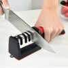 Professional Knife Sharpener Tungsten Steel, Diamond & Ceramic Sharpening Stones for Kitchen Knives