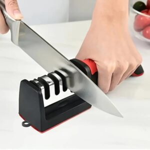 Professional Knife Sharpener Tungsten Steel, Diamond & Ceramic Sharpening Stones for Kitchen Knives