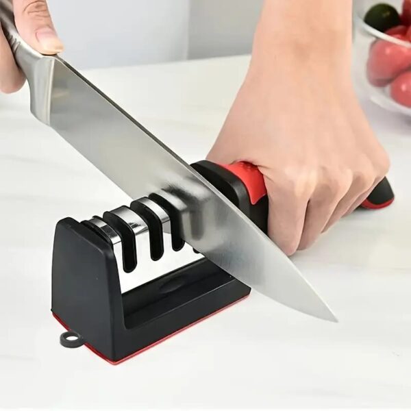 Professional Knife Sharpener Tungsten Steel, Diamond & Ceramic Sharpening Stones for Kitchen Knives