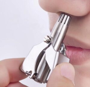 Manual Nose & Ear Hair Trimmer Safe & Portable Grooming Tool