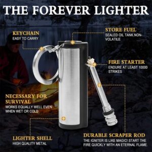 The Forever Lighter Rechargeable Windproof Electronic Lighter | Reusable & Portable